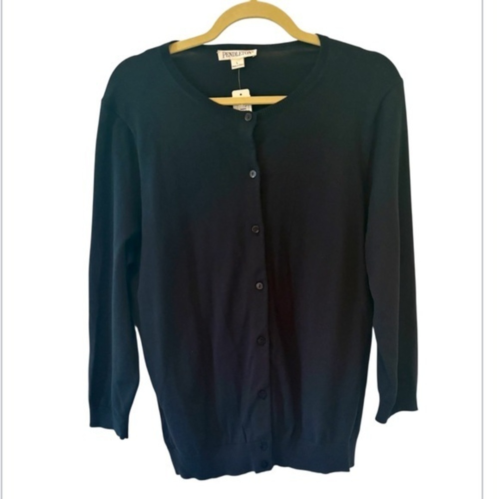 NWT Pendleton Navy Blue Button Down Preppy Academ… - image 1